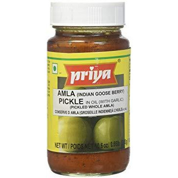 Case of 24 - Priya Amla With Garlic Pickle - 300 Gm (10.58 Oz)