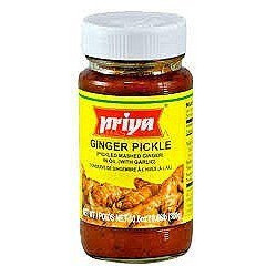 Case of 24 - Priya Ginger Pickle With Garlic - 300 Gm (10.58 Oz)
