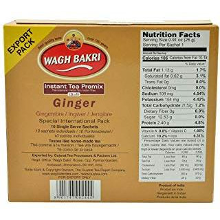 Wagh Bakri Instant Seetened Ginger Tea - 260 Gm (9.17 Oz)