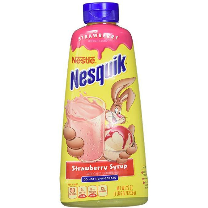 Nestle Nesquik Strawberry Flavored Syrup - 22 Oz (623 Gm)