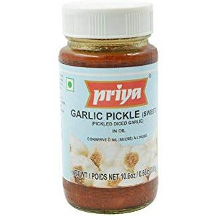 Case of 24 - Priya Garlic Pickle Sweet - 300 Gm (10 Oz)