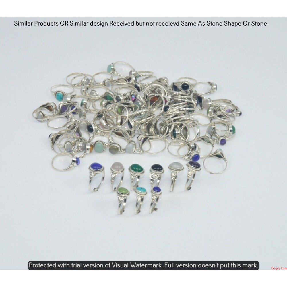 Multi & Mixed 5 Piece Wholesale Ring Lots 925 Sterling Silver Ring NRL-454