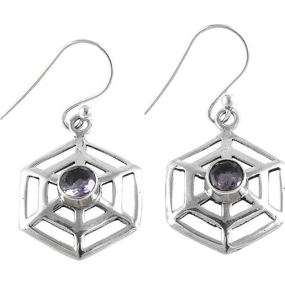 Big Dreamer  Amethyst 925 Sterling Silver Earrings