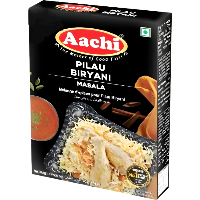 Case of 12 - Aachi Pilau Biryani Masala - 45 Gm (1.59 Oz)