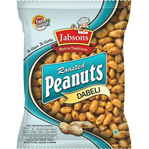 Case of 24 - Jabsons Roasted Peanuts Dabeli - 140 Gm (4.94 Oz)