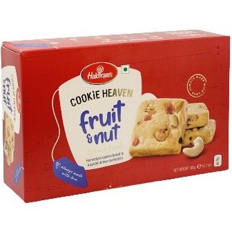 Case of 12 - Haldiram's Cookie Heaven Fruit & Nut Homestyle Cookies - 400 Gm (14.1 Oz) [Fs]