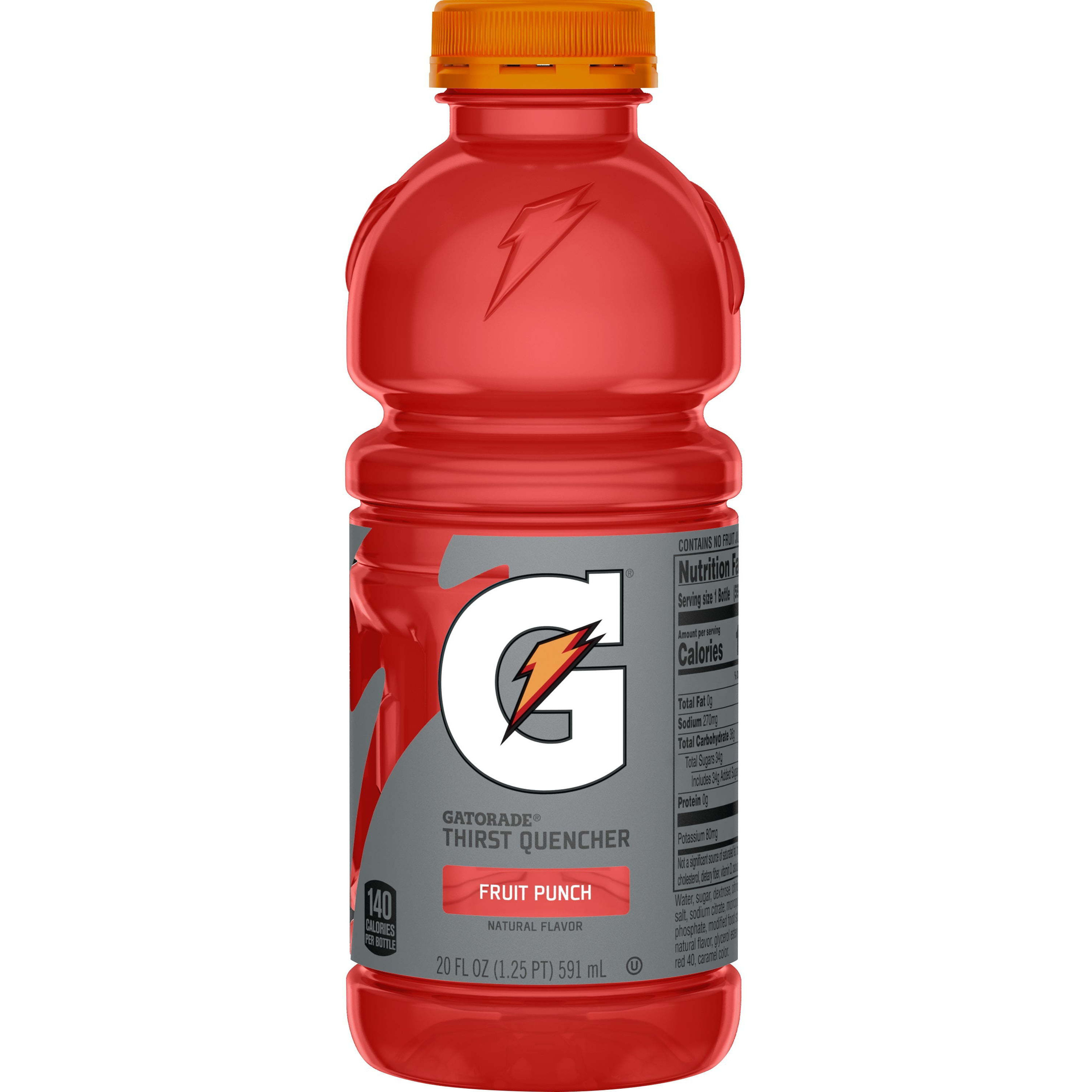 Case of 8 - Gatorade Fruit Punch Drink - 20 Fl Oz (591 Ml)