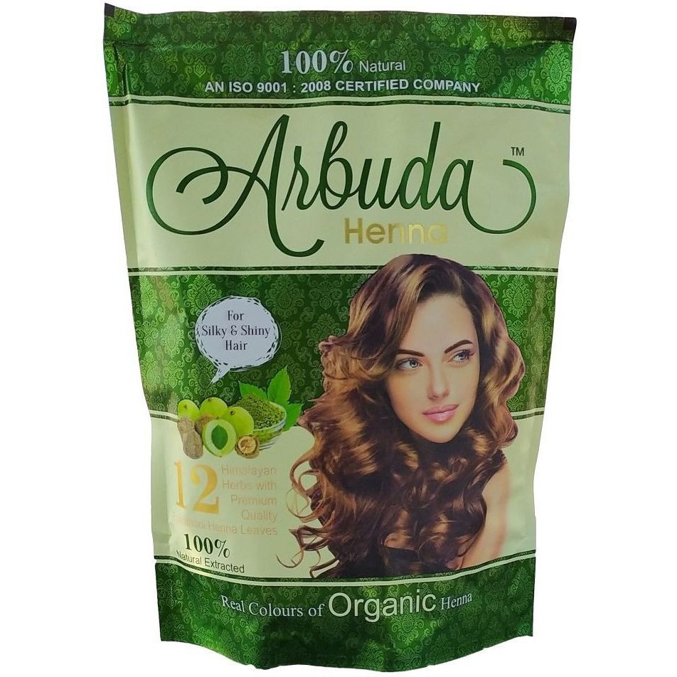 Case of 10 - Arbuda Organic Henna - 250 Gm (8.8 Oz)