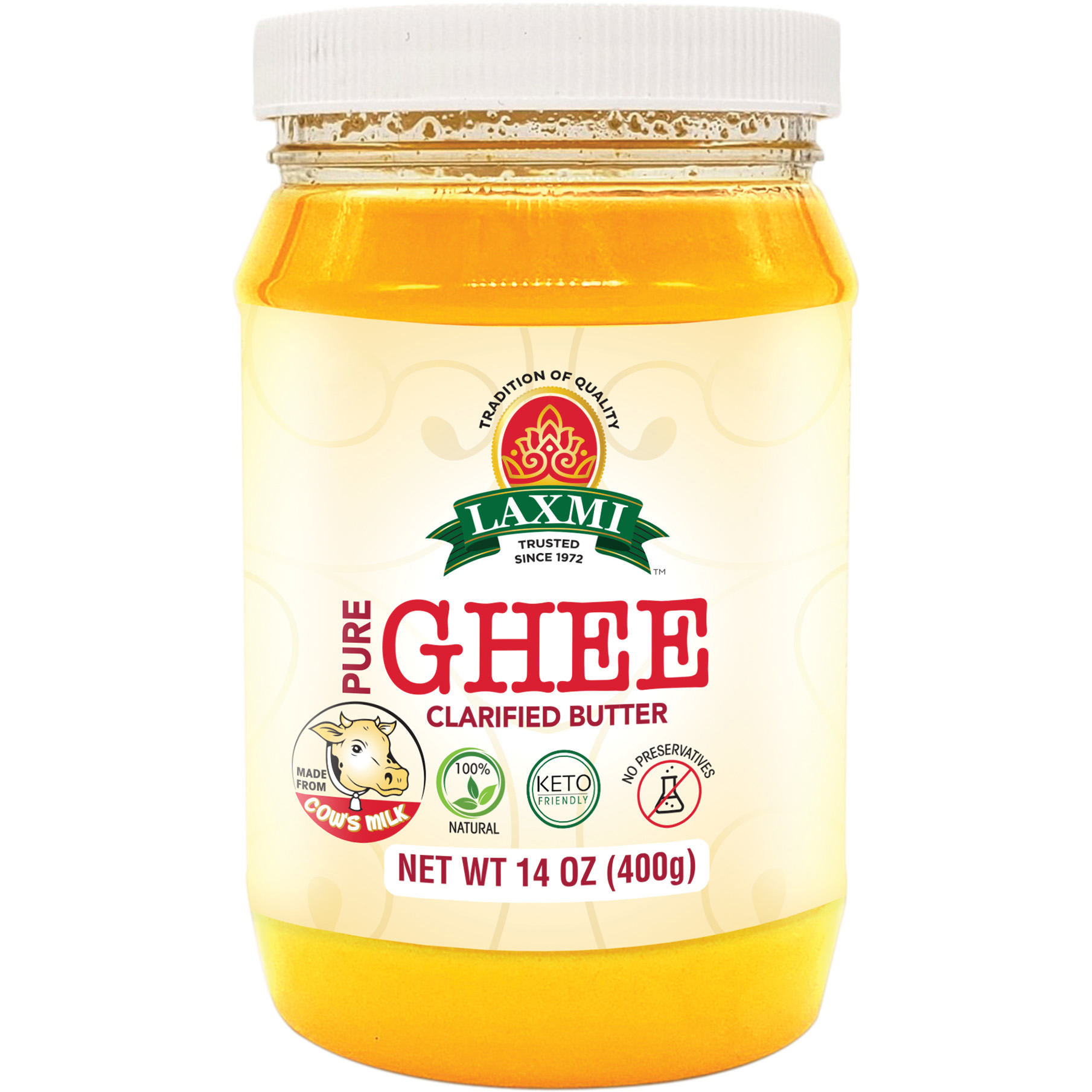 Case of 12 - Laxmi Butter Ghee - 14 Oz (400 Gm)