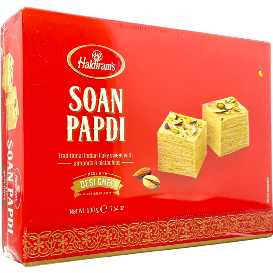 Case of 20 - Haldiram's Soan Papdi Desi Ghee - 500 Gm (1.1 Lb)