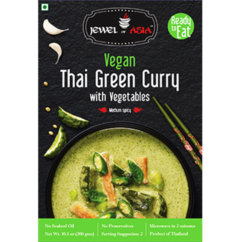 Case of 12 - Jewel Of Asia Vegan Thai Green Curry With Vegetables - 300 Gm (10.58 Oz)