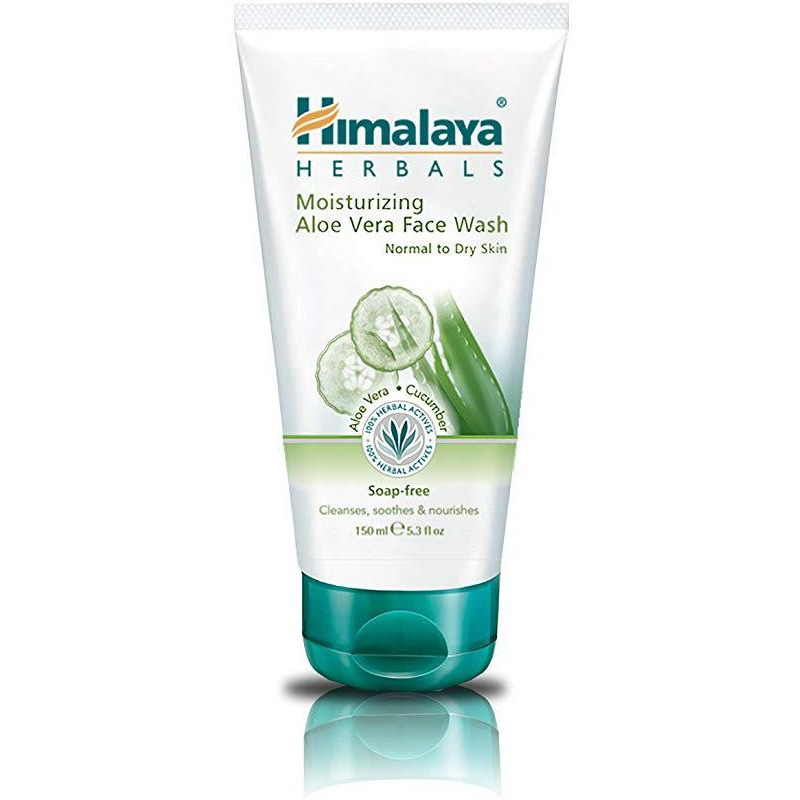 Case of 10 - Himalaya Moisturizing Aloe Vera Face Wash - 100 Ml (3.5 Oz)