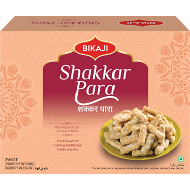 Case of 20 - Bikaji Shakkar Para - 400 Gm (14 Oz)