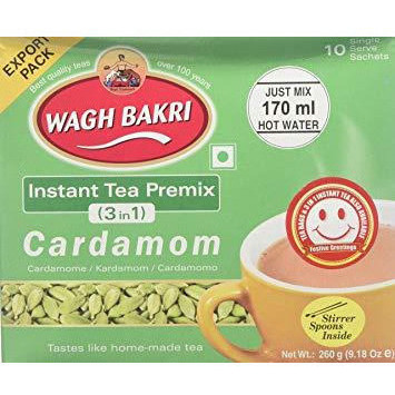 Case of 18 - Wagh Bakri Instant Cardamom Tea - 260 Gm (9.18 Oz)