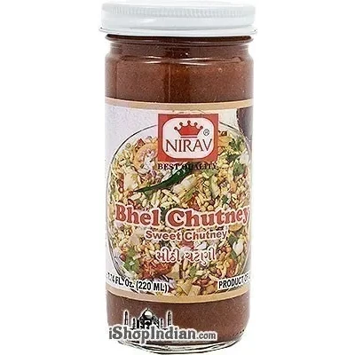 Nirav Bhel Chutney (Sweet Chutney) (7.74 oz bottle)