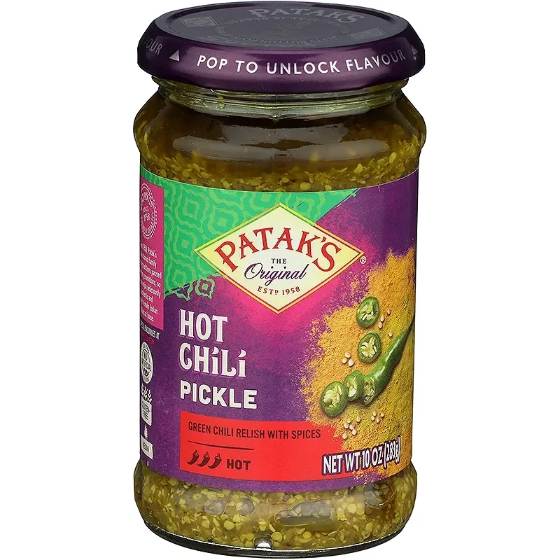 Patak's Chile Pickle / Relish (Hot) (10 oz bottle)