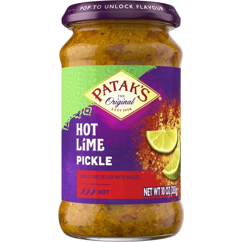 Patak's Lime Relish / Pickle (Hot) (10 oz bottle)