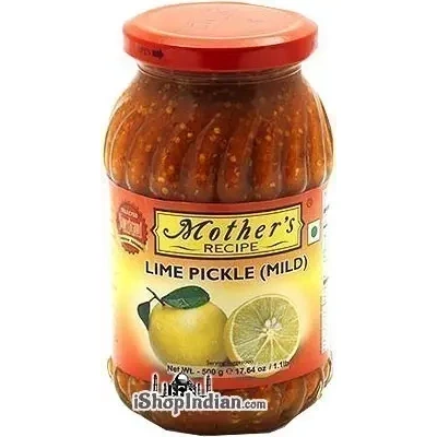 Mother's Recipe Lime Pickle (Mild) (17.64 oz jar)