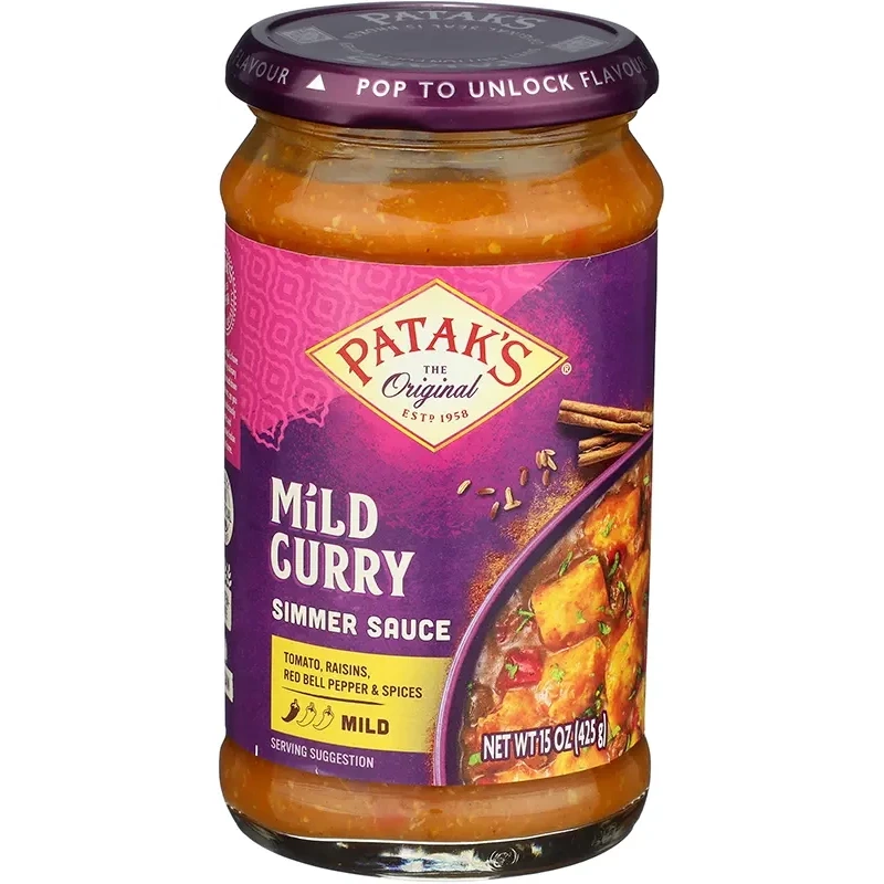 Patak's Mild Curry Simmer Sauce (15 oz bottle)