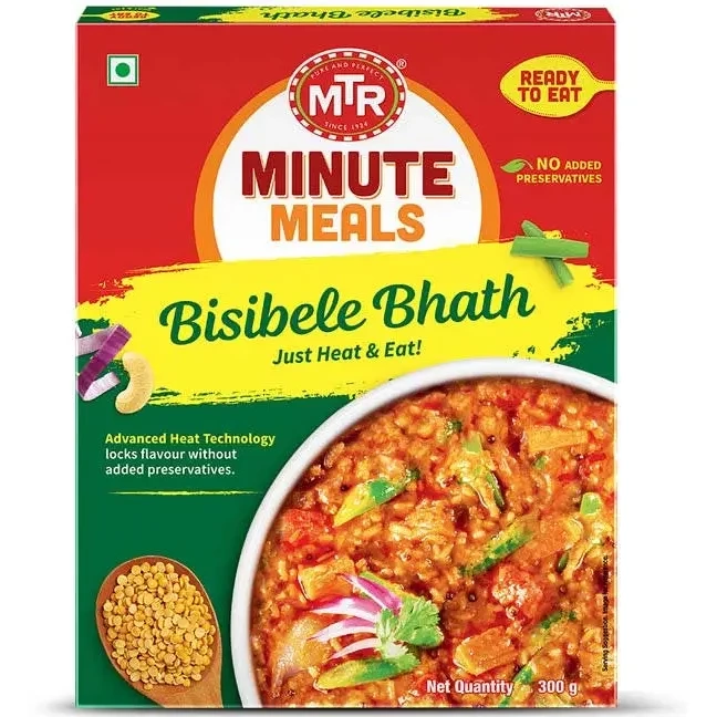 MTR Bisibelebath - Spiced Rice & Lentil Dish (Ready-to-Eat) (10.5 oz box)