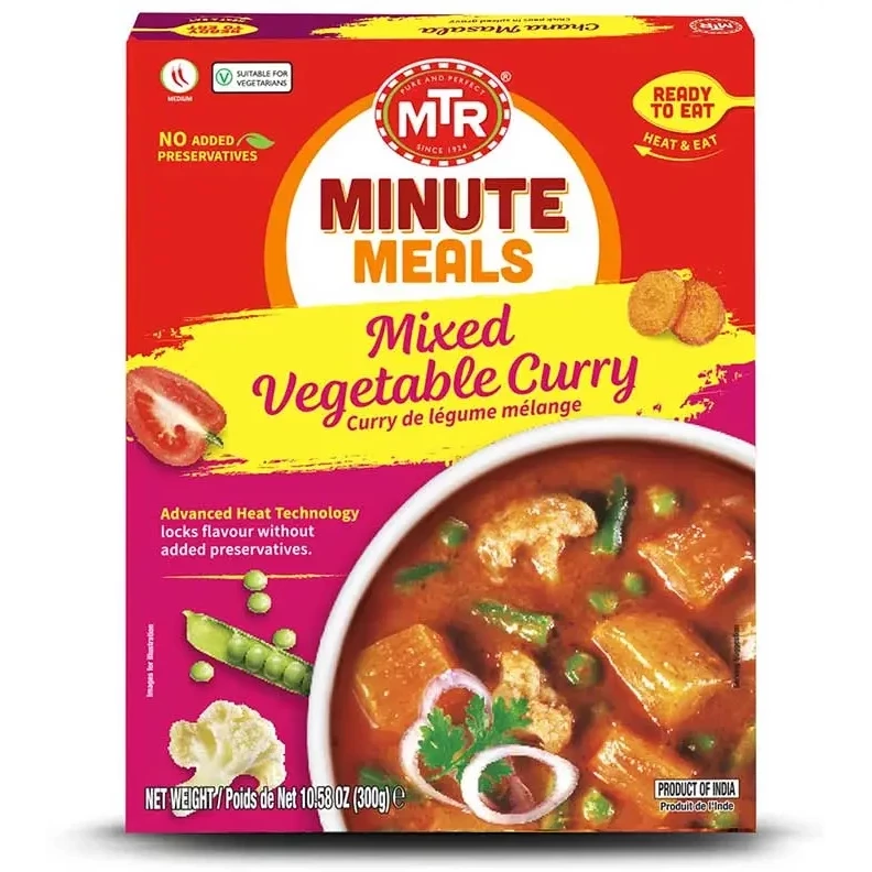 MTR Mixed Vegetable Curry (Ready-to-Eat) (10.5 oz box)