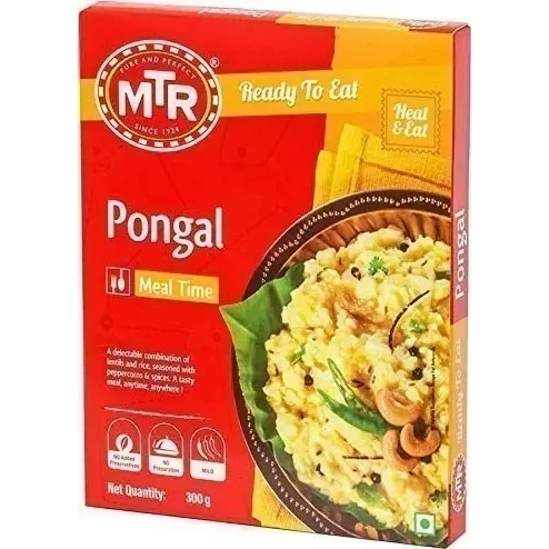 MTR Pongal - Peppered Lentil Rice (Ready-to-Eat) (10.5 oz  box)