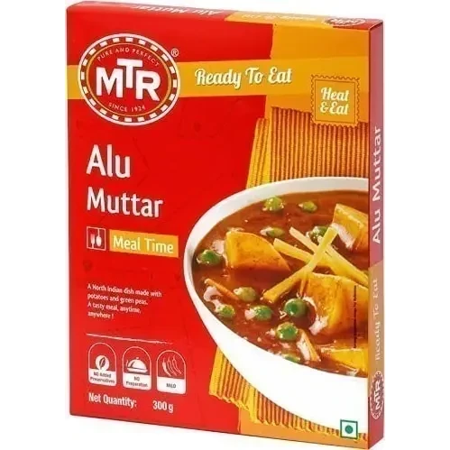 MTR Alu Muttar (Ready-To-Eat) (10.5 oz box)