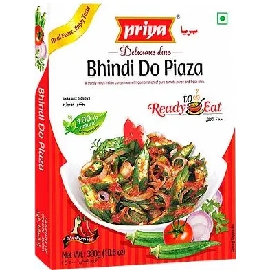 Priya Bhindi Do Piaza (Ready-to-Eat) (10.6 oz box)