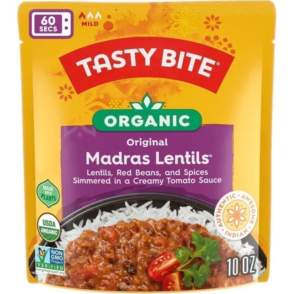 Tasty Bite Organic Madras Lentils - Original (Ready-to-Eat) (10 oz box)