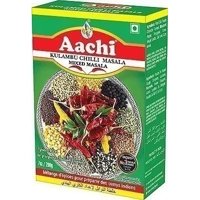 Aachi Kulambu Chilly Masala - Mixed Masala (160 gm box)