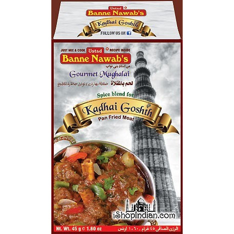 Ustad Banne Nawab's Kadhai Goshth Masala (45 gm box)