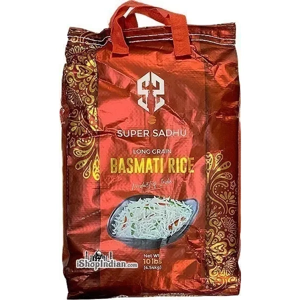 Super Sadhu Extra Long Basmati Rice (Domsiah) - 10 lbs (10 lbs bag)