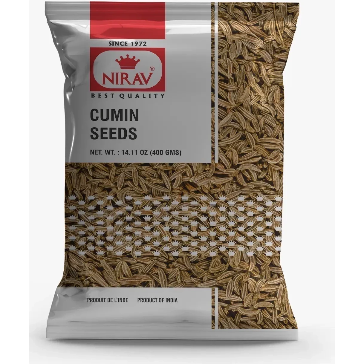 Nirav Cumin Seeds (White Zeera) - 14 oz (14 oz bag)