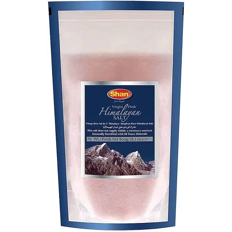 Shan Virgin Pink Himalayan Salt (Fine) - 28 oz (28 oz pouch)