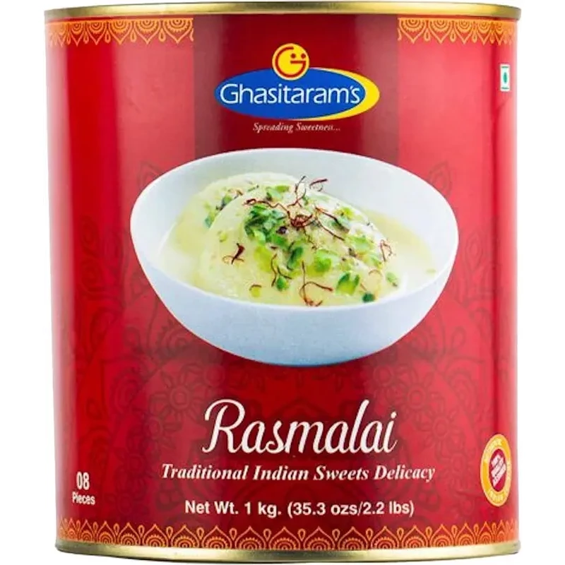 Ghasitaram's Rasmalai (2.2 lbs can)