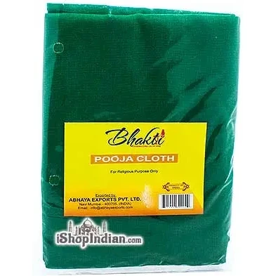 Bhakti Pooja Cloth - Green (1 cloth)