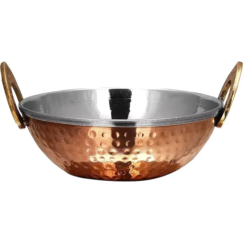 Copper Bottom Kadai - Serving Bol (extra fancy) - 6.25