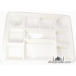 Party Plate (thali) - Square - 50 pack (50 pack)