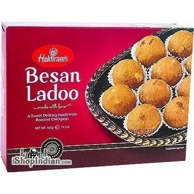 Haldiram's Besan Ladoo (14 oz box)