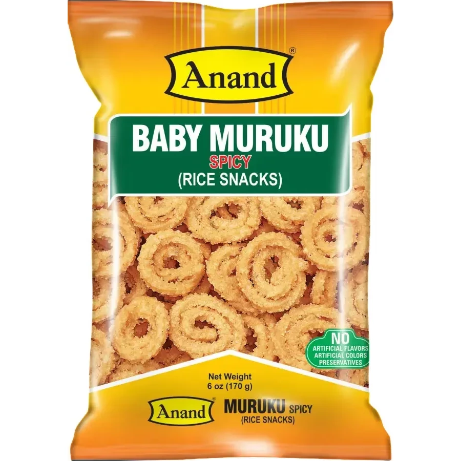 Anand Baby Muruku (spicy) (6 oz bag)