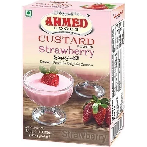 Ahmed Custard Poder - Straberry Flavor (10.5 oz box)