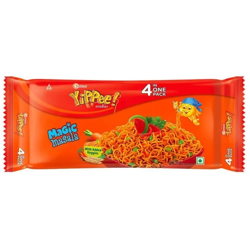 Sunfeast Yippee Noodles - Magic Masala - Quad Pack (280 gm pack)