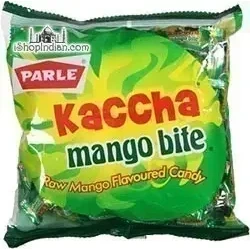 Parle Kaccha Mango Bite (Ra Mango Flavored Candy) (3.62 oz pack)