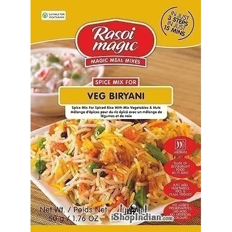 Rasoi Magic Veg Biryani Mix (1.76 oz bag)