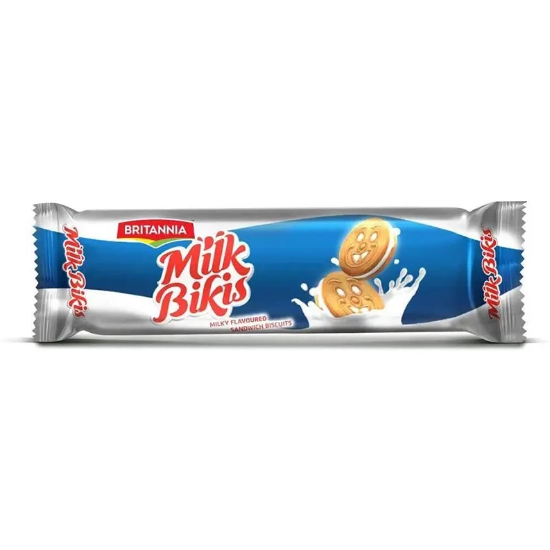 Britannia Milk Bikis Sandwich Biscuits (3.5 oz pack)