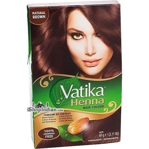 Vatika Henna Hair Colors - Natural Bron (60 gm box)