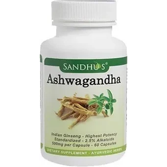 Ashagandha - Anti-Stress (Sandhu's Ayurveda) -  60 Capsules (60 capsules)