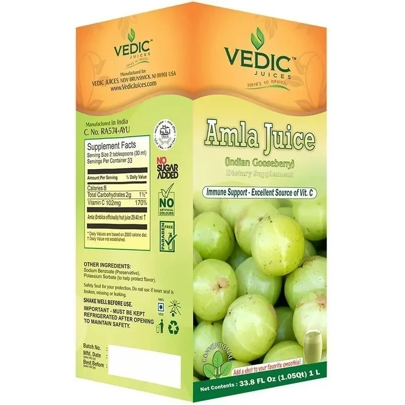 Vedic Amla (Indian Gooseberry) Juice - 33.8 oz (33.8 oz)