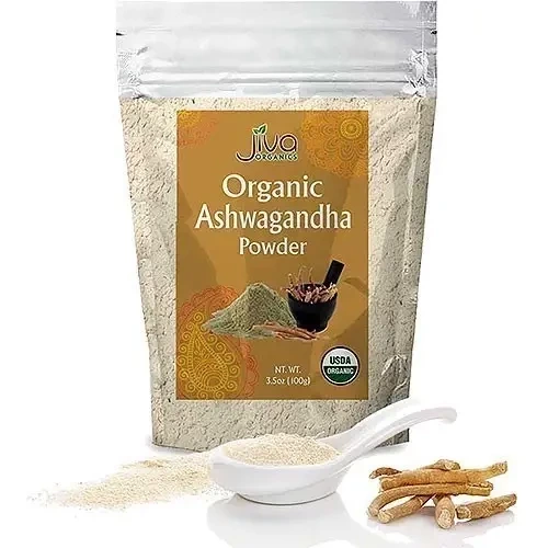 Jiva Organics Ashagandha Poder (3.5 oz pouch)