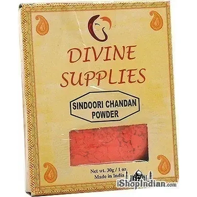 Divine Supplies Sindoori Chandan Poder (1 oz box)